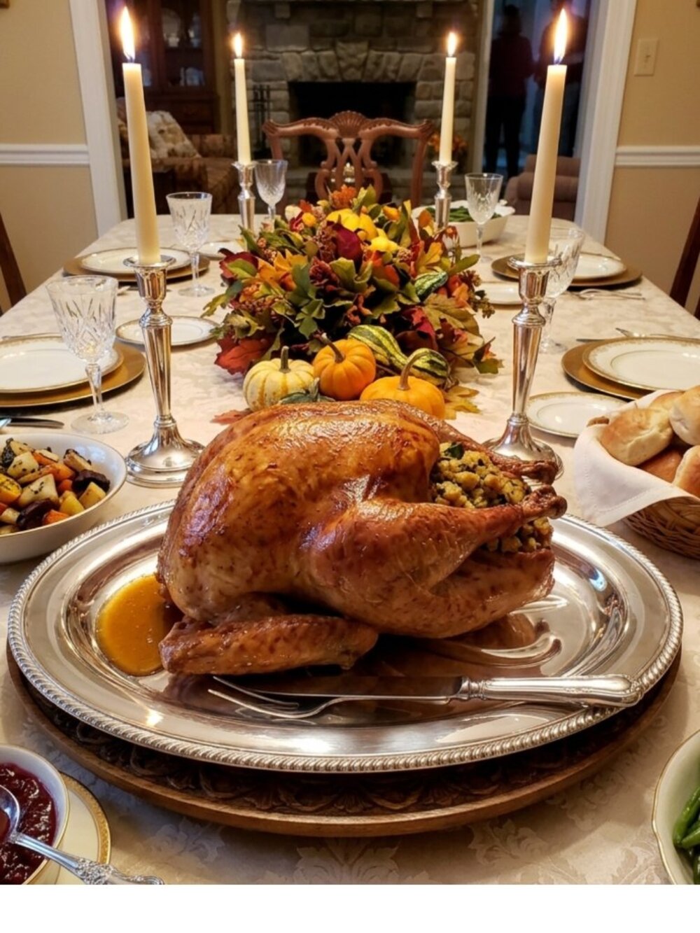 Wm A Rogers Silverplated Meat Turkey Platter Gadroon Border